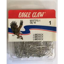Eagle Claw Fishing Hooks Limerick Tinned 1 - 50 Hooks