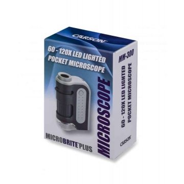 MicroBrite™ Plus 60x-120x LED Lighted Zoom Pocket Microscope