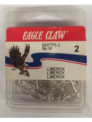 Eagle Claw Hooks Limerick Tinned 2 - 50 hooks
