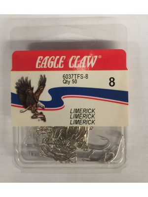 Eagle Claw Hooks Limerick Tinned 8 - 50 hooks