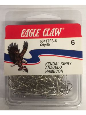 Eagle Claw Fishing Hooks Kendal Kirby Tinned 6 - 50 hooks
